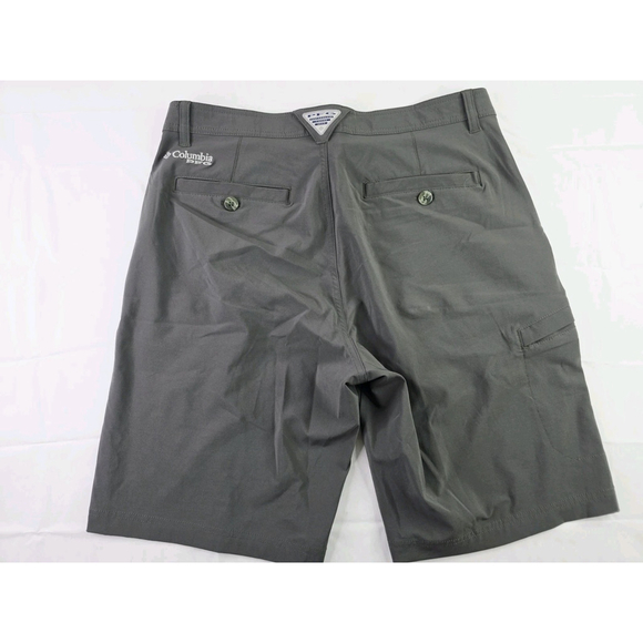 Columbia PFG Fishing Outdoor Shorts Men's Gray Size 34 - Picture 2 of 5